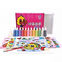 Bộ Tranh Cát 12 màu 12 tranh (Giao Tranh Mẫu Ngẫu Nhiên)