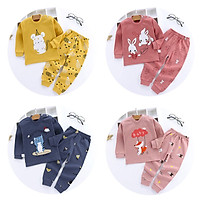 2 Cái/bộ Trẻ Em T Áo Sơ Mi Và Dài Bé Trai Bé Gái Áo Sơ Mi Tay Áo T-Shirt Dài Tay Trẻ Em Tops & Quần Cậu Bé Đồ Ngủ