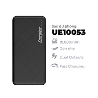 Sạc dự phòng Energizer 10,000mAh /3.7V Li-Polymer - UE10053 - Hàng Chính Hãng