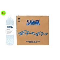 Thùng 12 Chai Nước Uống Tinh Khiết Sapuwa (1500ml / Chai)
