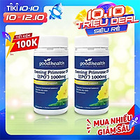 Combo 2 hộp thực phẩm chức năng Tinh dầu Hoa Anh Thảo Goodhealth Evening Primrose Oil 1000mg (70 viên) - Nhập khẩu New Zealand