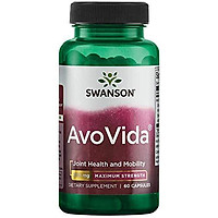 Swanson Avocado Soy AvoVida Maximum Strength ASU Supplement for Joints 300 mg 60 Capsules