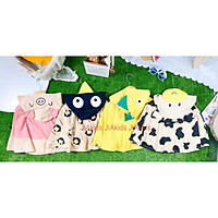Áo Choàng Chống Nắng 100% COTTON Hình Động Vật Dễ Thương Cho Bé