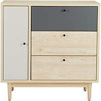 Skalar Tủ Ngăn Kéo Index - Màu Gỗ Sồi Eamesteak (80 x 39.7 x 80 cm)