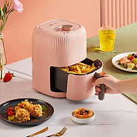 Lò nướng Bear Air Fryer Vỉ nướng điện đa chức năng Chống dính Dung tích 2L Luồng khí nóng QZG-A14U1