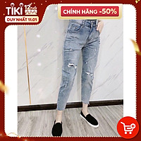 Quần jean nữ lưng cao Julido, chất jean cotton co dãn NHẸ FORM BAGGY tôn dáng phụ nữ eo thon mẫu M3041