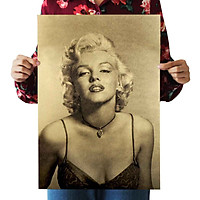 Hot Marilyn Monroe Vintage Kraft Paper Poster Art Fashion B Style Movie