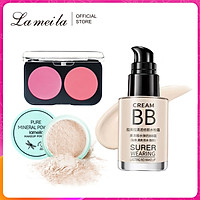 Bộ trang điểm cá nhân 3 món LAMEILA Kem BB +phấn má + Phấn phủ bột