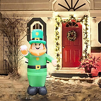 1m Inflatable Lighted Old Man Shape Decoration For St Patricks Day Irish Party