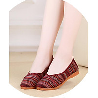Giày búp bê nữ vải siêu xinh đi êm chân cao 2.5cm V226