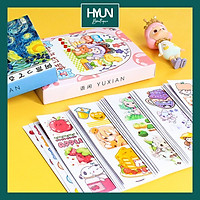 Hộp Sticker dán A6 - hơn 500 hình dán trang trí sổ tay Bullet Journal - sticker dễ thương - DIY