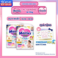 Combo 2 Tã/bỉm quần Merries size M - 58 miếng (Cho bé 6 - 11kg)
