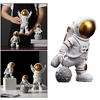 Resin Astronaut Spaceman Statue Ornament Home Office Desktop Figurine Decors