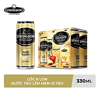 Lốc 6 Lon cao Strongbow vị Táo nguyên bản (330ml x 6 Lon)