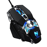 Chuột dây Gaming JVJ T-Wolf V10 - Tặng kèm lót chuột - Hàng chính hãng