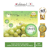 Thạch Bổ Sung Collagen AISHITOTO Vị Nho Mẫu Đơn 30 thanh)
