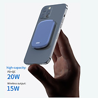 Pin Sạc Dự Phòng 2 Project W1 10000/5000 mAh Sạc Nhanh Không Dây 15W Tích Hợp Sạc Type-C 18W Nhỏ Gọn Có Nam Châm Từ Gắn Chặt Điện Thoại Không Sợ Rơi - Hàng Chính Hãng