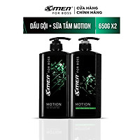 Combo Dầu gội nước hoa X-Men for Boss Motion 650g + Sữa tắm nước hoa X-Men for Boss Motion 650g