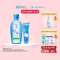 Bộ đôi Senka sạch sâu thoáng mịn (Nước tẩy trang Senka Water Fresh 230 ml + Sữa rửa mặt Senka Perfect Whip 50g)