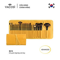 BỘ CỌ CHUYÊN NGHIỆP 24 CÂY, BÓP DA VÀNG VACOSI - BC10