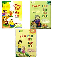 Combo Đồng Dao + Thơ + Truyện Cho Bé Học Nói (Bộ 3 Quyển – Bìa Cứng) Tặng ngẫu nhiên 2 cu