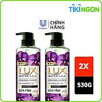 Combo Sữa Tắm Nước Hoa Thơm Lux Botanicals Hương Phong Lan Quyến Rũ Lưu Hương 12H (530gx2)