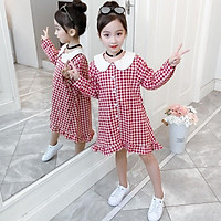 VL95Size110-160 (15-40kg)Đầm cho bé gái, kiểu dáng công chúaThời trang trẻ Em hàng quảng châu