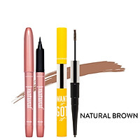 Combo Lemonade bút kẻ mắt SuperNatural 1g và chì kẻ mày 2 đầu Want It Got It 2.75g