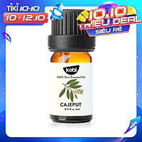Tinh Dầu Tràm Gió Kobi - Tinh Dầu Thiên Nhiên Nguyên Chất, Tinh Dầu Xông Phòng, Giúp Giảm Stress, Xua Đuổi Côn Trùng Và Khử Mùi Hiệu Quả, Thích Hợp Dùng Với Đèn Xông Và Máy Khuếch Tán Tinh Dầu (5ml)