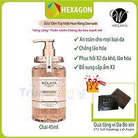 Sữa tắm trắng da tủy mật hoa hồng damask WEILAIYA chính hãng 450ml