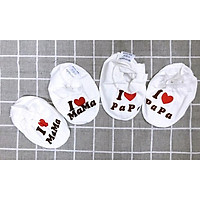 Bao chân I love Mama & I love Papa