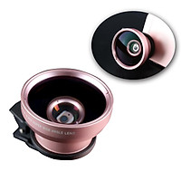 Phone Lens 2 in 1 Clip On 0.45X Wide Angle+10X Macro Lens Universal HD Camera Lens Compatible with iPhone/Samsung Mobile