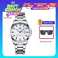 Đồng hồ nam PAGINI PA5533W dây thép không gỉ - Lịch ngày cao cấp