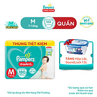 Thùng Mega Tã Quần Pampers Giữ Dáng Megabox M/L/XL - Tặng Hộp Sound Lock