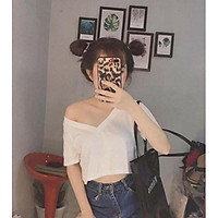 Áo croptop cổ v hót