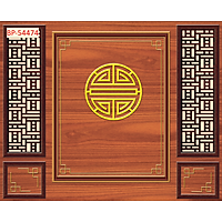 Tranh Phòng Thờ Giả Gỗ In 3D - Giá Tốt Nhất - Tặng Dụng Cụ Thi Công