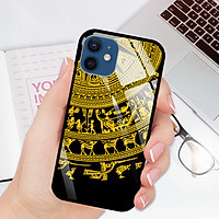 Case/Ốp Lưng Họa Tiết TRỐNG ĐỒNG MẠ VÀNG ÁNH KIM CAO CẤP CHO ĐIỆN THOẠI IPHONE 12 MINI/IPHONE 12/12 PRO/12 PRO MAX - 9517 TRONGDONG 07- Hàng Chính Hãng