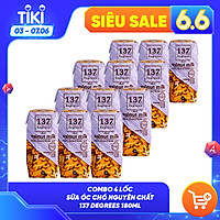 Combo 4 Lốc Sữa Hạt Óc Chó Nguyên Chất 137 Degrees (180ml)