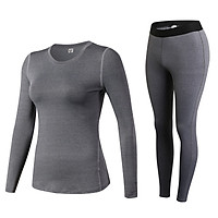 Quần áo thể thao NỮ dài tay 2in1 - 19D20, quần áo tập Yoga Gym cao cấp - POKI