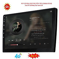 Màn hình lắp sim 4G Ram 2G,Rom 32G cho xe ô tô với DSP âm ly, IPS chống chói,kính cường lực 2,5D, dvd android oto giá rẻ