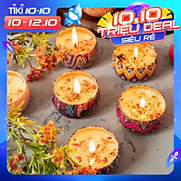 Sáp Nến Thơm Đốt Phòng/Nến Hoa Thơm Hoa Khô Thiên Nhiên MOHI MN1 - Chính hãng
