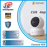 Camera WIFI EZVIZ C6N 4MP Trong Nhà, Quay 360 Độ, Quan Sát Ban Đêm 10m Bằng Hồng Ngoại IR, Đàm Thoại 2 Chiều-Chính Hãng