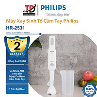 Máy Xay Sinh Tố Cầm Tay Philips HR2531 - Công Nghệ Xay Promix 650W - Hàng Chính Hãng