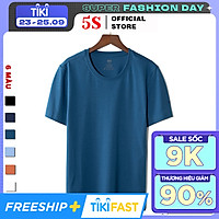 Áo Phông Nam Ngắn Tay 5S (6 Màu), Chất Liệu Cotton Mềm Mại, Thấm Hút, Kiểu Dáng Trẻ Trung, Năng Động (TSO21004)