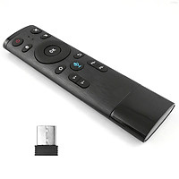 Điều Khiển Từ Xa Không Dây Bằng Giọng Nói 2.4g USB Đầu Dành Cho TV Thông Minh AnDroid TV Box HtPC PC Máy Chiếu, Màu Đen