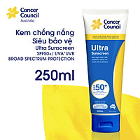 Kem chống nắng siêu bảo vệ Cancer Council Ultra SPF50+/PA++++ 250ml
