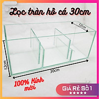 Lọc tràn COMBO 3 ngăn chứa vật liệu lọc cho hồ cá cảnh