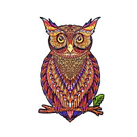 Đồ chơi xếp hình gỗ wooden jigsaw puzzles Purple Owl 191 mảnh ghép- M size