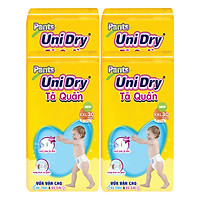 Combo 4 Tã Quần UniDry Gói Đại XXL30 (30 Miếng)
