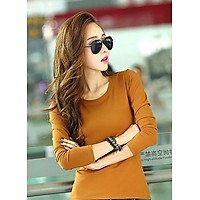 Áo Thun Nữ Trơn Tay Dài Basic&Simple Thời Trang